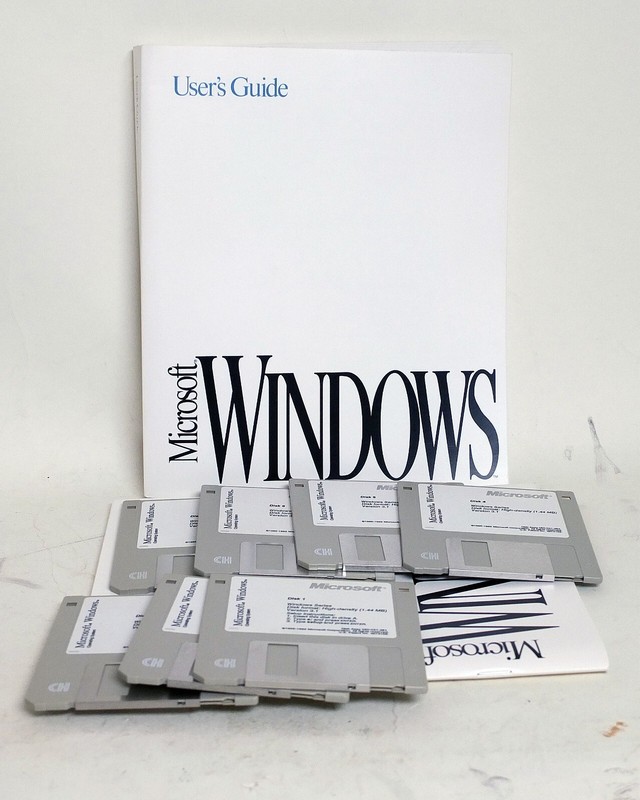 Microsoft Windows Version 3.1 Operating System 7x 3.5″ Floppy Disks