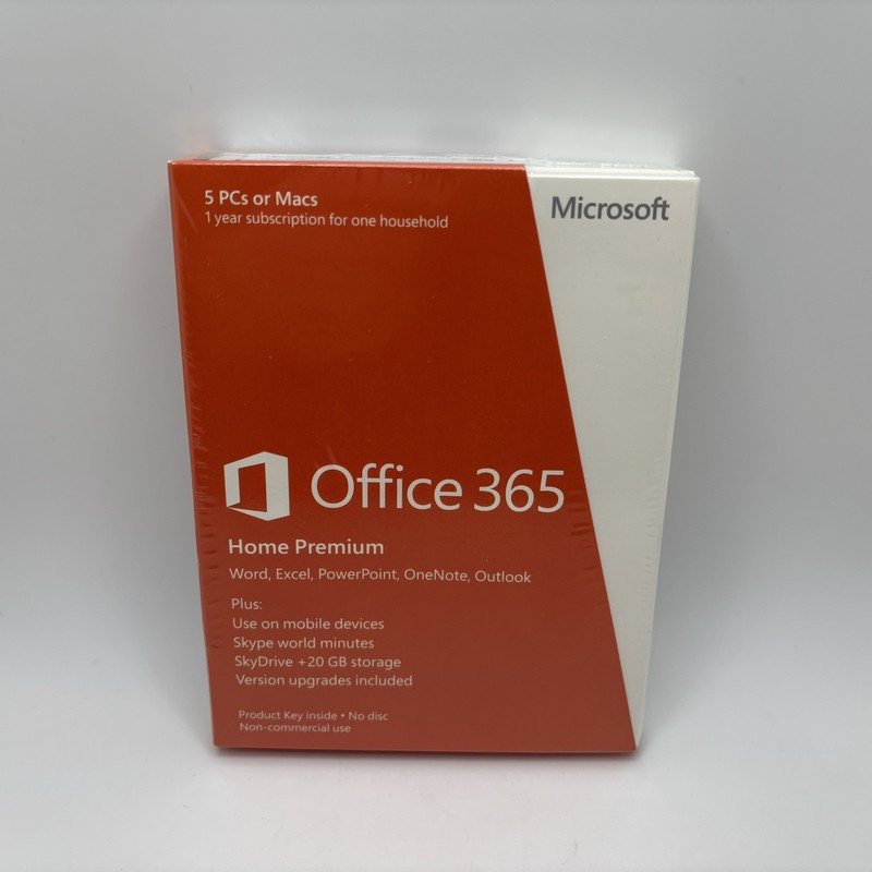 *SEALED* Microsoft Office 365 Home Premium 6GQ-00241 (5 PC’S Or Macs) 2012 READ