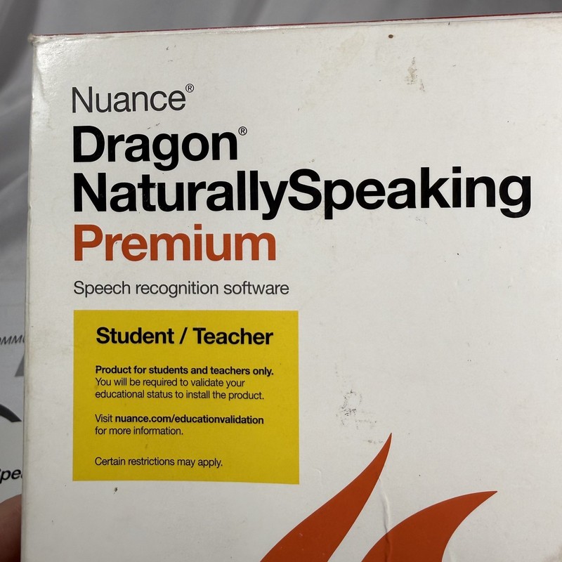 Nuance Dragon Naturally Speaking Premium v 13 Student/Teacher K609A-F55-13.0 NOB gallery