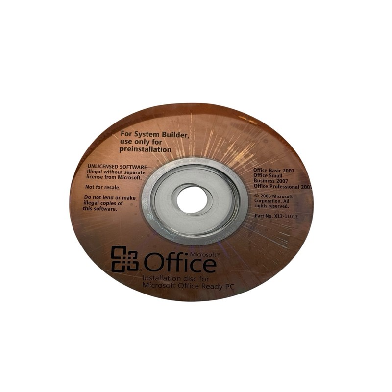 Microsoft Office 2007 Lot: Miscellaneous System Builders Software, Key Card gallery