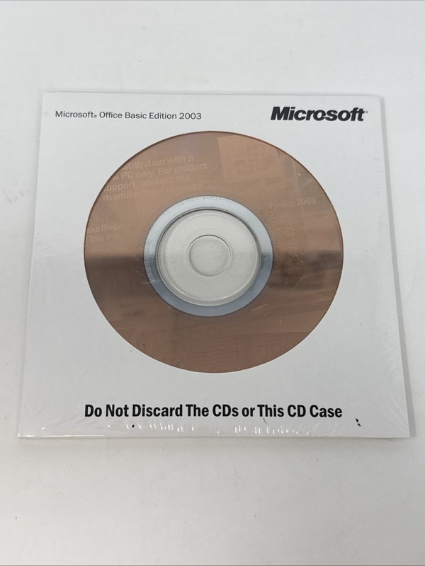 Microsoft Office XP SBE CD-ROM with Product Key – Small Business Edition 2003