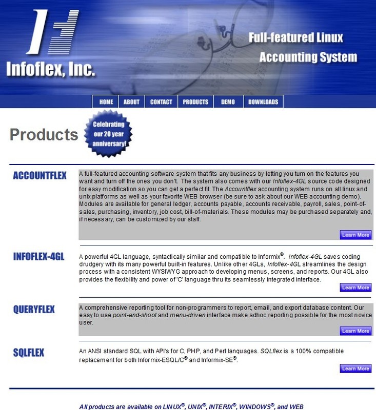 Accountflex Linux accounting software (11 modules & unlimited users per machine)