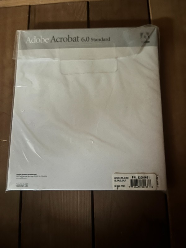 Adobe Acrobat 6.0 Standard Full Retail Sealed CD w/ Serial Number gallery