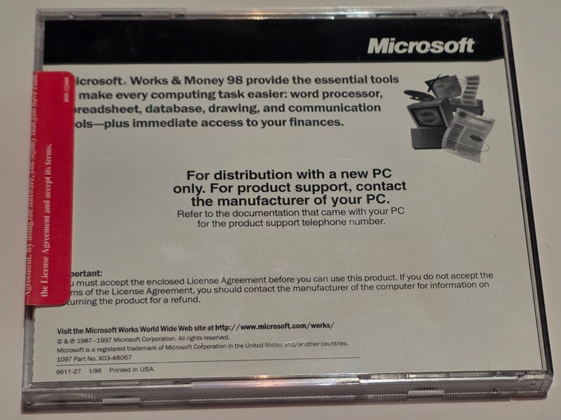 Microsoft Works and Money 98 for Windows gallery