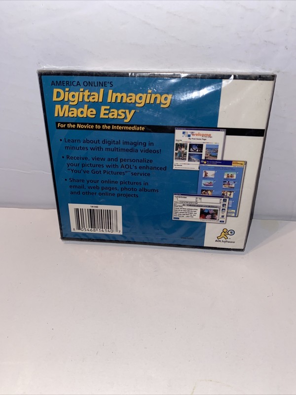 NEW! AOL Digital Imaging Made Easy - PC Software Program CD-Rom gallery