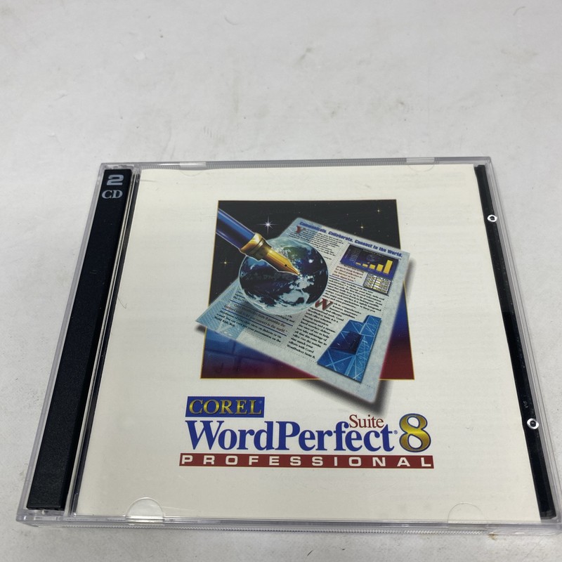 Corel WordPerfect Suite 8 Acad for Windows 95 and NT 4.0 Vintage Software CD-ROM
