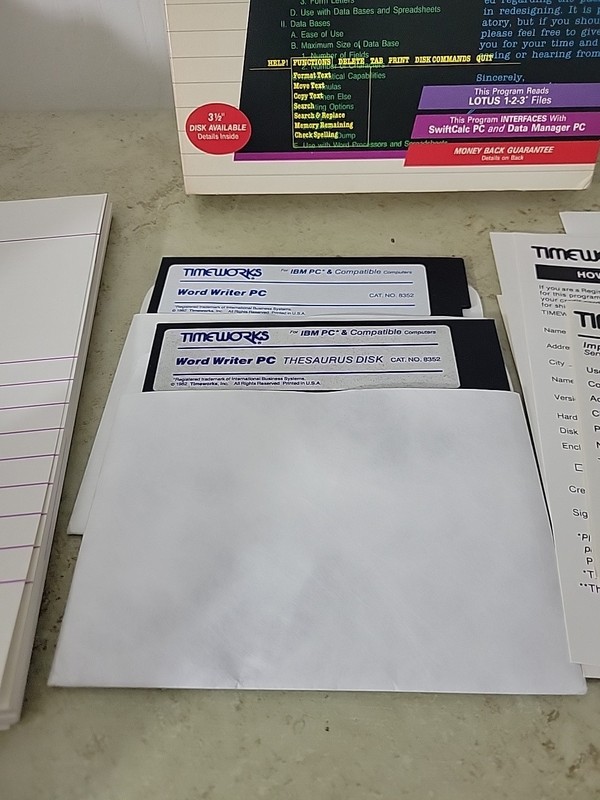 Timeworks WordWriter PC new in box Dos Word Processing Word Writer PC gallery