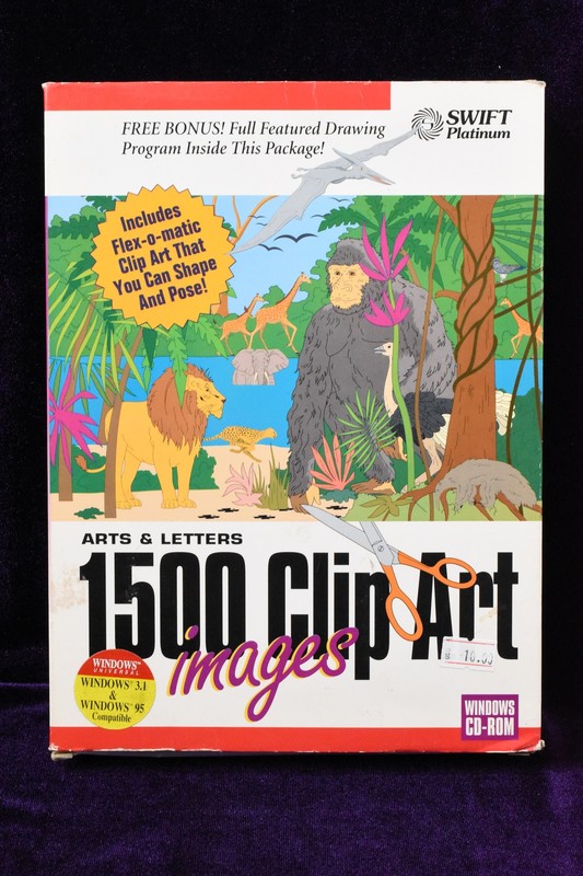 1500 Clip Art Images Computer PC Vtg CD Cosmi (1996) - Graphics Pictures Design