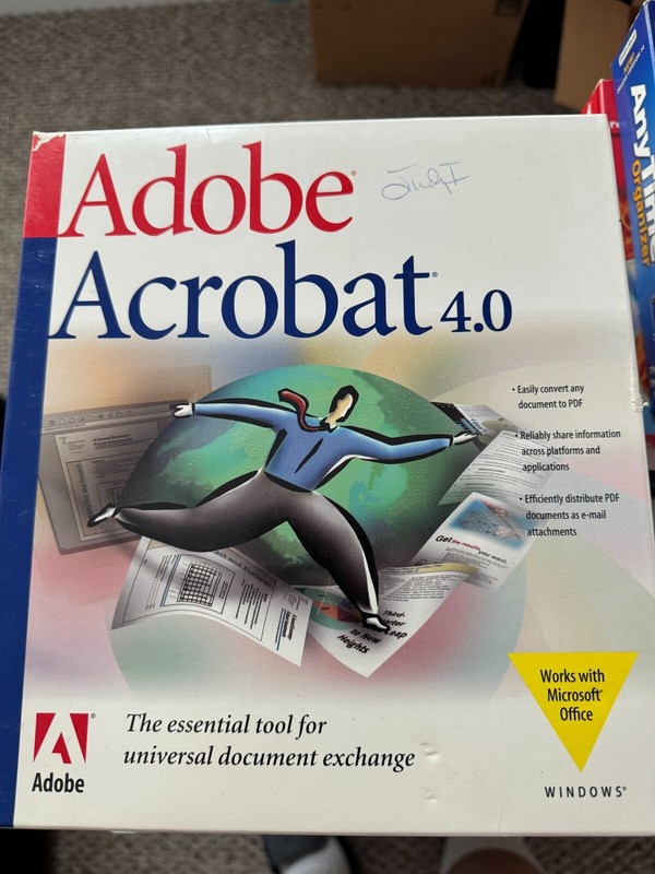 Adobe Acrobat 4.0 Standard for Windows MS Office - PRODUCT KEY NOT INCLUDED!!!