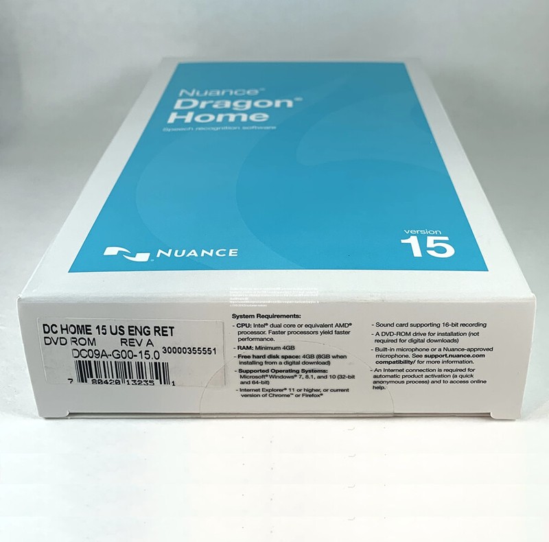 Nuance Dragon Home 15 - New Retail Box, DC09A-G00-15.0 gallery