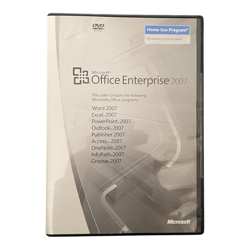 Microsoft Office Enterprise 2007 (Home Use) w/Key (Word, PowerPoint, Excel, Etc)