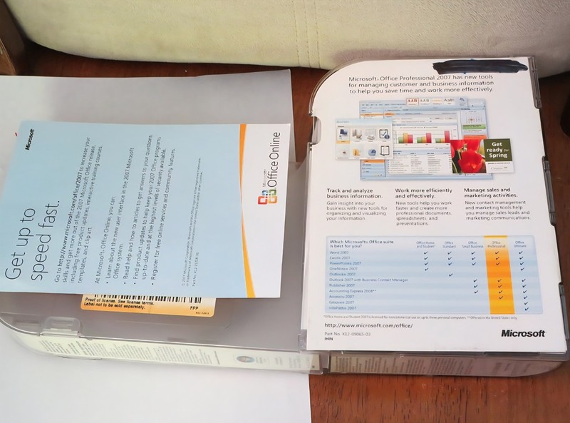 (NEW) 2007 MICROSOFT OFFICE PROFESSIONAL UPGRADE (2008 ACCT EXP) #SKU-269-11093 gallery