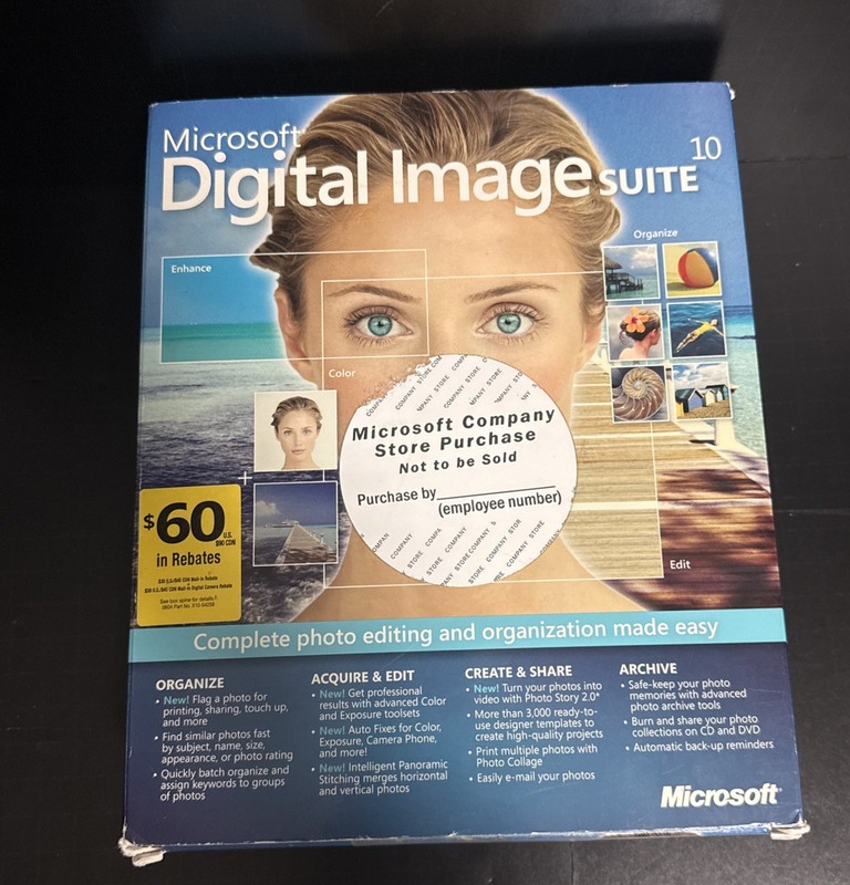 Microsoft Digital Image Suite 10 Photo Editing Software Windows 98 ME 2000 XP gallery