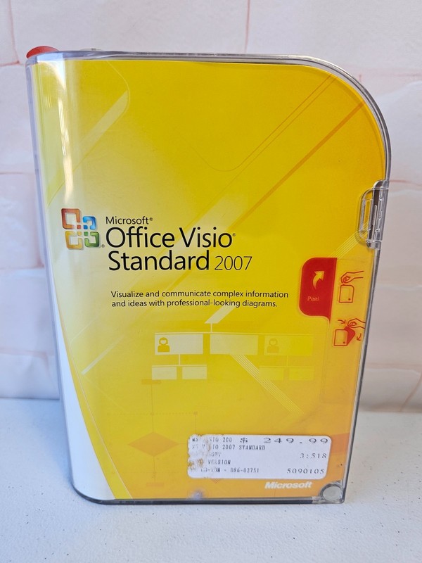 Microsoft Visio Standard 2007 PC New Sealed Skew D86-02751 Made in Puerto Rico