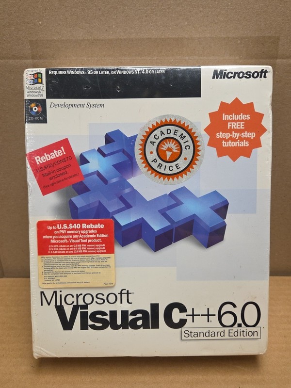 Microsoft Visual C++ 6.0 Standard Edition - SEALED NIP gallery
