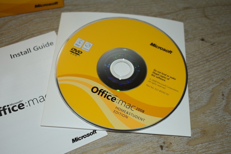 Microsoft Office Mac Home & Student 2008 With 3 Product Keys. Great Condition gallery