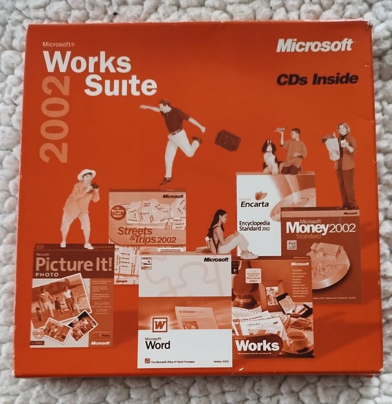 MICROSOFT WORKS SUITE 2002 Product Key Included