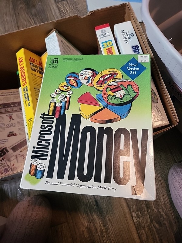 Sealed NEW OLD STOCK! Microsoft Money 1992 Retired Discontinued Software SCARCE!