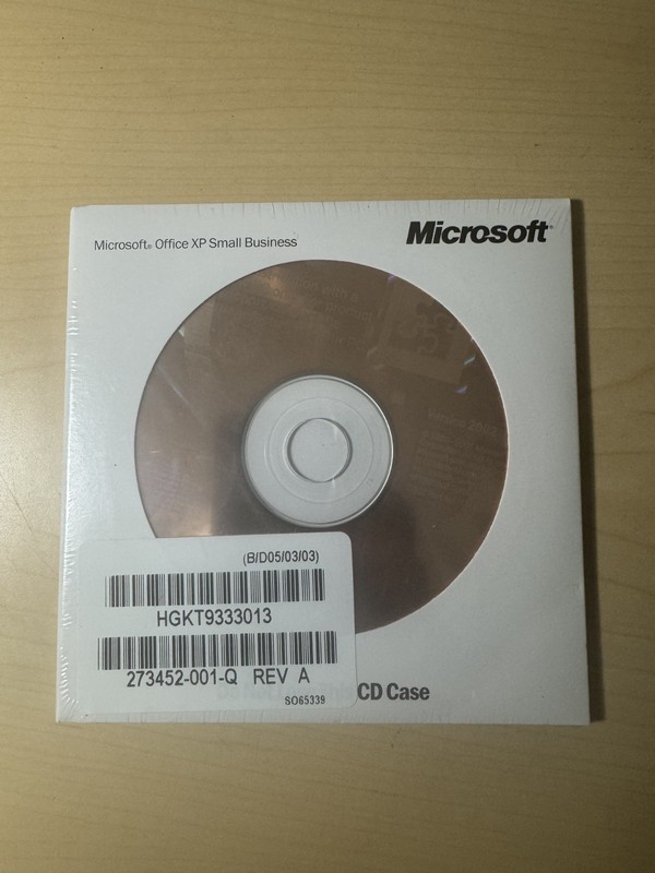 Sealed New Microsoft Office XP SBE Small Business X08-73057 w/Serial Key