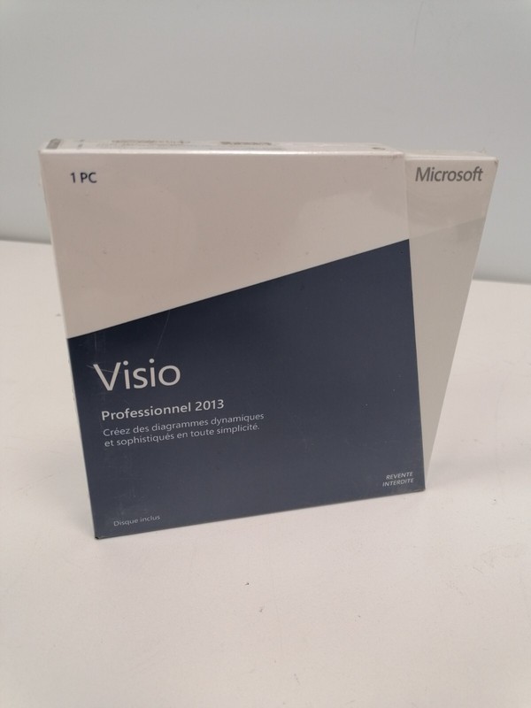 Microsoft Visio 2013 Standard Vollversion FRENCH – NEW SEALED – VAT INVOICE