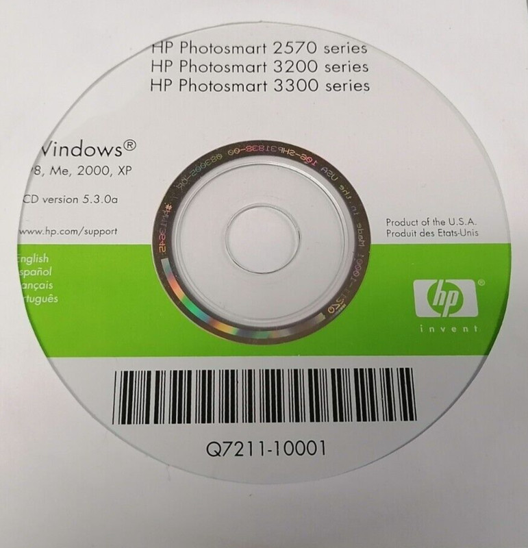 HP Photosmart 2570/3200/3300 Series Version 5.3.0a CD