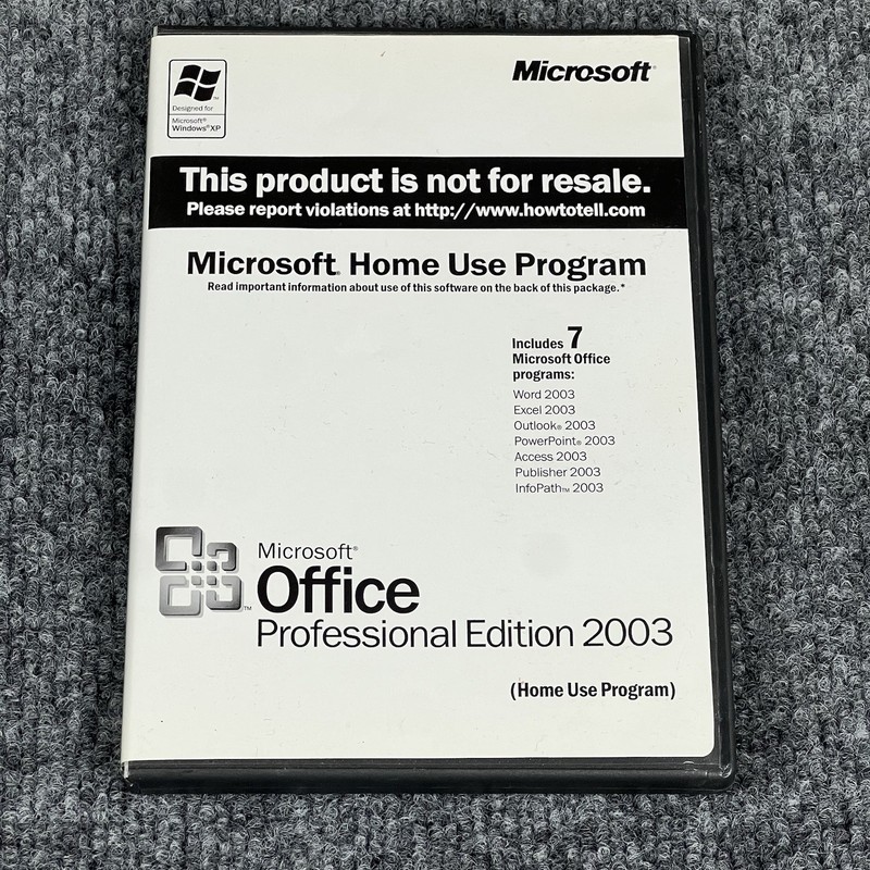 Microsoft Office Professional Edition 2003 Home Use Program W/ Product Key