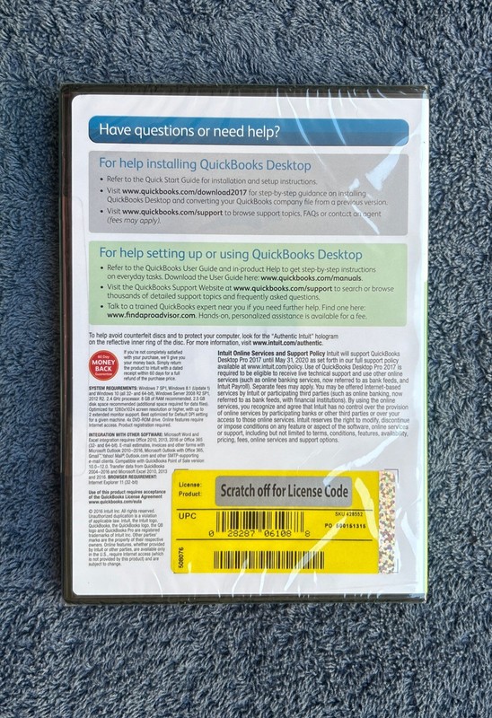 Intuit Quickbooks Desktop Pro 2017 (Windows PC) Small Business Accounting SEALED gallery