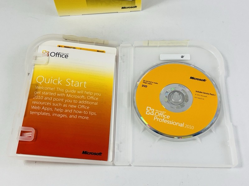 Microsoft Office Professional 2010 Full Retail Box w/ Key & DVD Service Pack 1 gallery