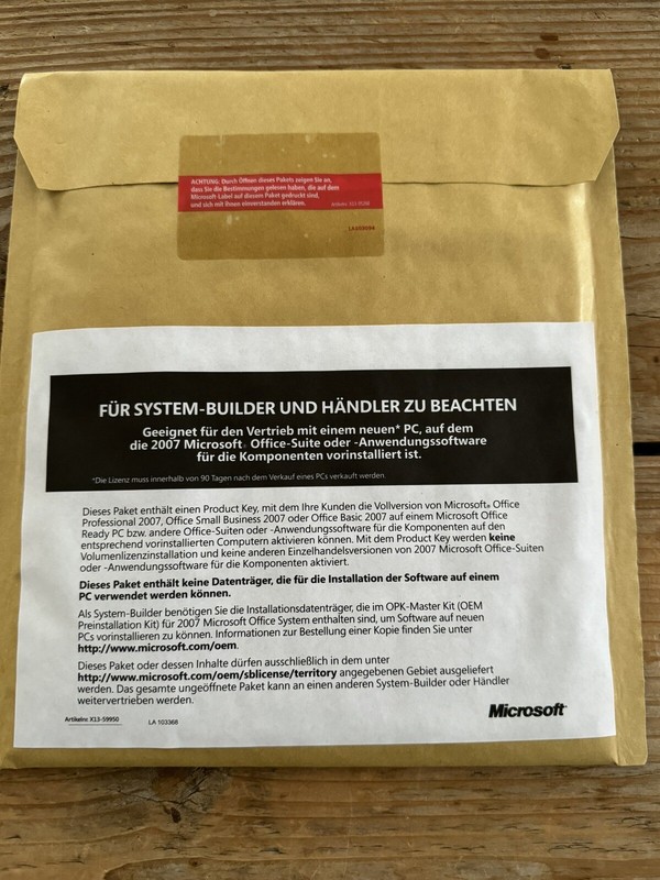 Microsoft Office 2007 Basic MLK Vollversion, Deutsch mit MwSt Rechnung gallery