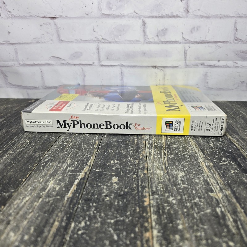 NEW My Phone Book for Windows Vintage 1994 My Software Co. Floppy Disk gallery