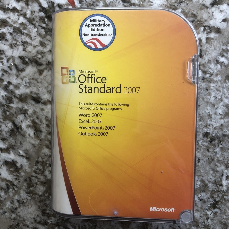 Microsoft Office Standard 2007 Military Appreciation Edition Word Excel Etc. 1/3 gallery