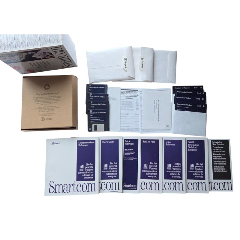 Hayes Smartcom Communication Software for Windows 3.5″ Disks 08-00677