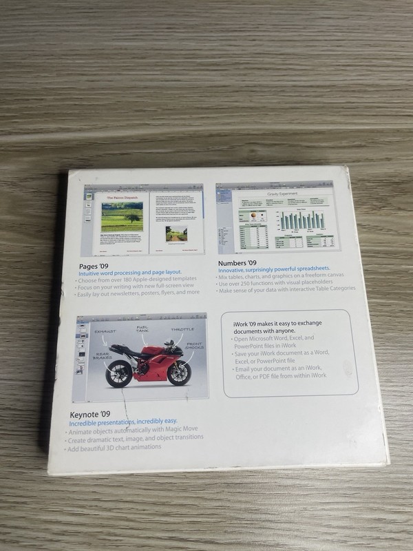 Apple iWork '09 Family Pack Full Version for Mac V9.0.3 2009 Software gallery