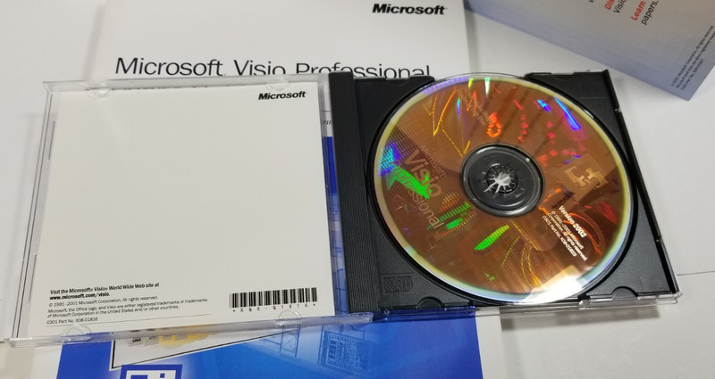 Microsoft Visio Professional Version 2002 Vintage Big Box Software PC Windows gallery