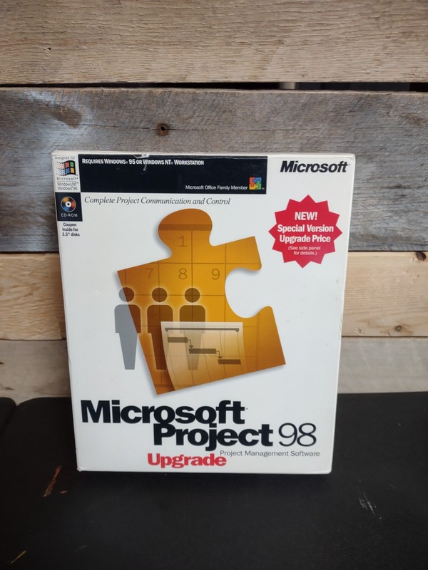 Microsoft Project 98 Project Management Software Upgrade