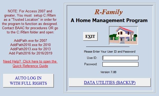 Home Management Database for Personal Finance, Inventory & more, uses MS Access gallery