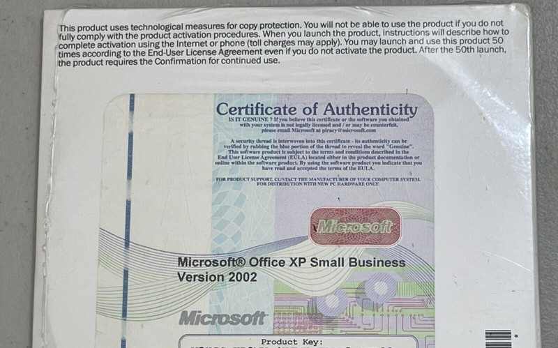 Microsoft Office XP Small Business Version 2002 X08-07612 New & Factory Sealed.. gallery