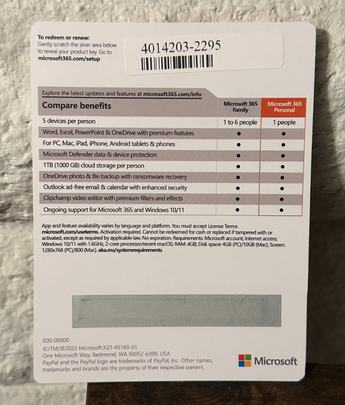 Microsoft 365 Personal 12 Month Sub 1 TB Cloud Product Key 5 Devices PC/Mac gallery