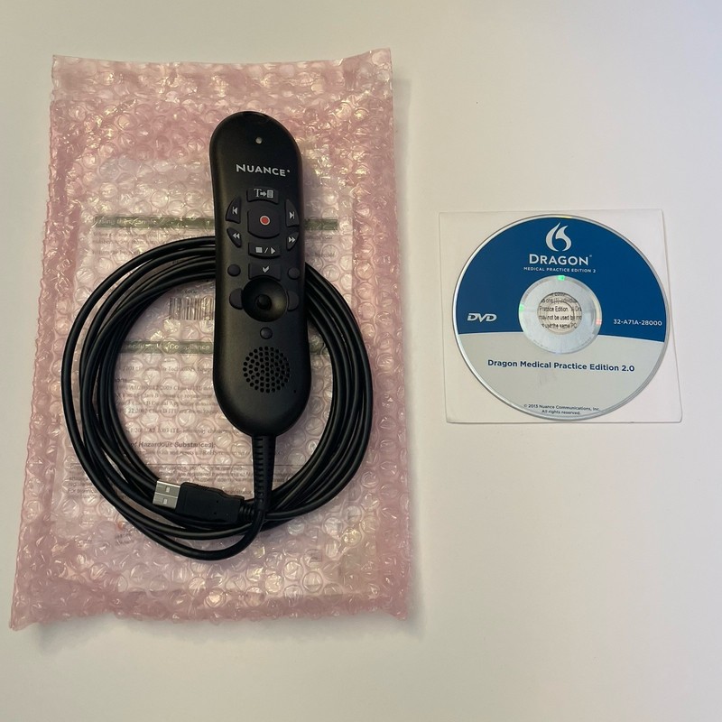 Dragon Medical Practice Edition 2 Speech Recognition Software w/ PowerMic II