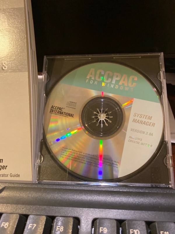 NEWACCPAC For Windows 3.0A System Manager with Crystal Info 5.0.CD+Key+Btreive. gallery