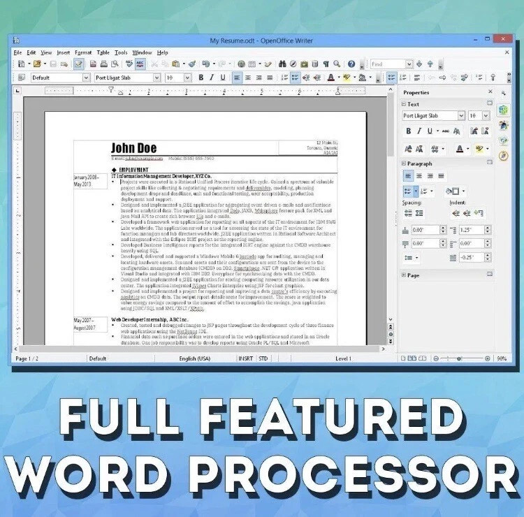 Open Office 2023 | Word Processor, Slide Show, Spreadsheet Software Suite | CD gallery