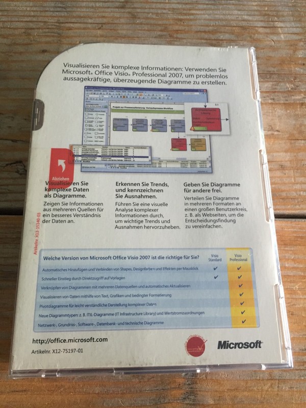 MS Visio Professional 2007, Retail Vollversion, Deutsch - mit MwSt-Rechnung gallery