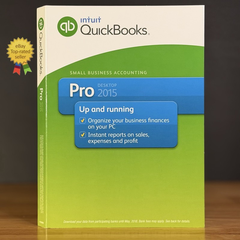 NEW Quickbooks 2015 Desktop Pro For Windows Accounting -NO SUBSCRIPT10N- SEALED