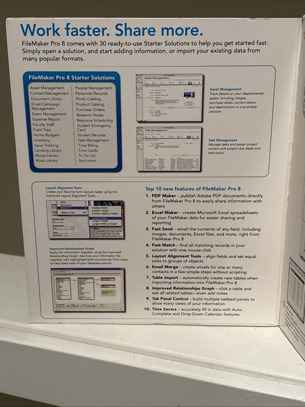 NEW FILEMAKER PRO 8 SOFTWARE & User Guide/Resource Guide FOR Windows AND MAC CIB gallery