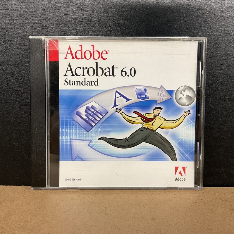 Adobe Acrobat 6.0 Standard 90046061 Windows CD w/ OEM Serial Number
