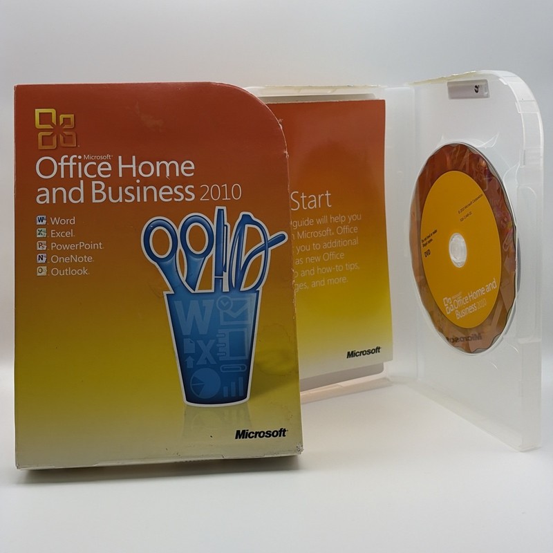 Microsoft Office Home and Business 2010 / Full Retail T5D-00417 / Genuine Key