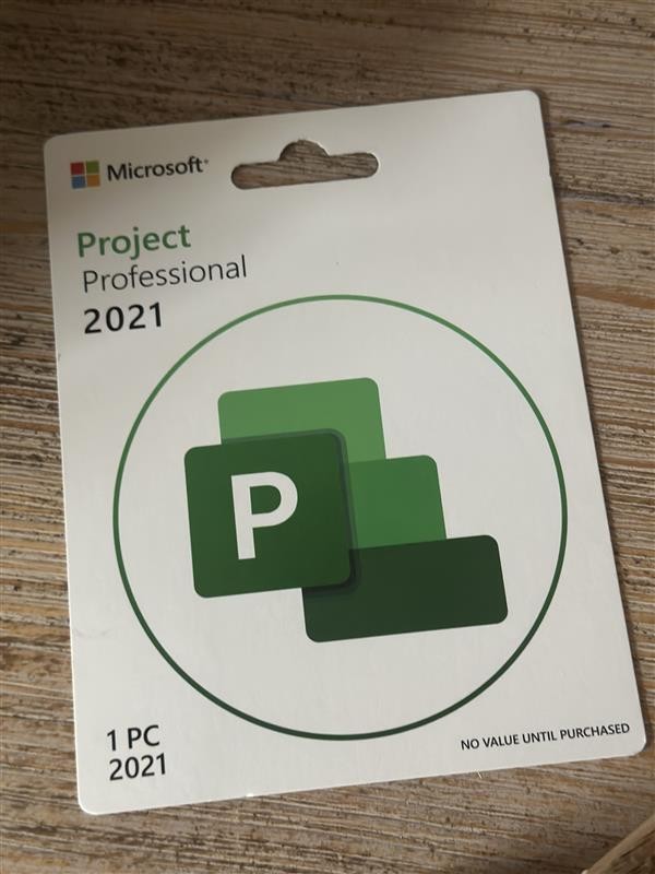 Microsoft Project 2021 – Sealed Retail Card (Physical Item Only)