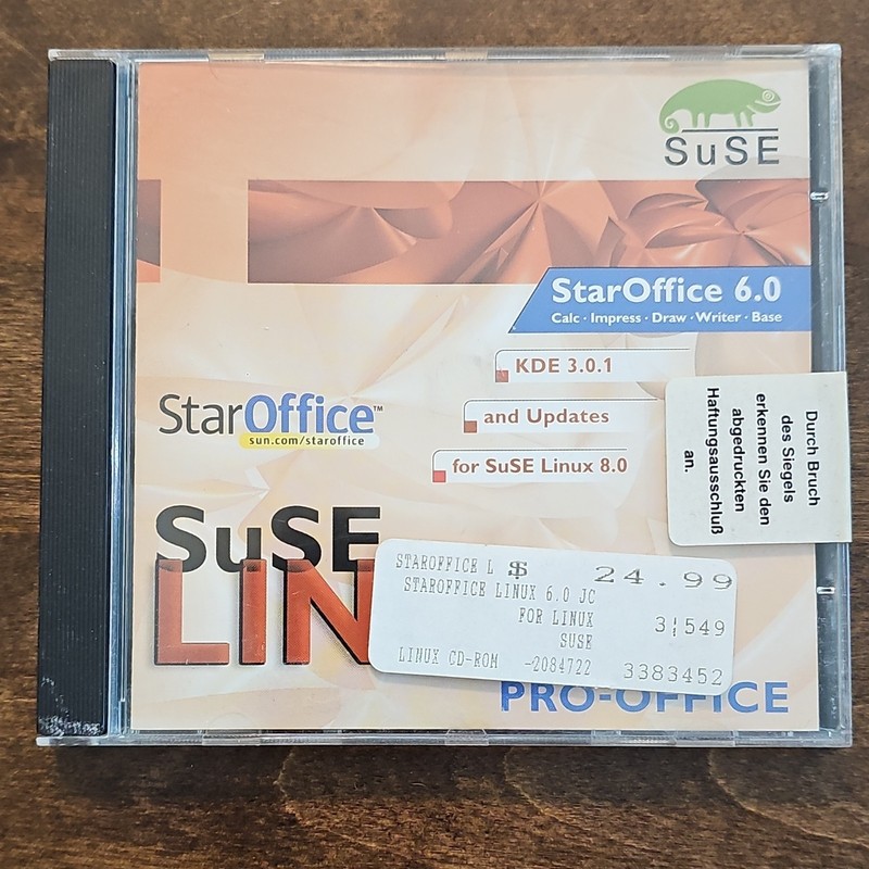 Sun Microsystems StarOffice 6.0 Office Suite CD for Linux English 5 Devices