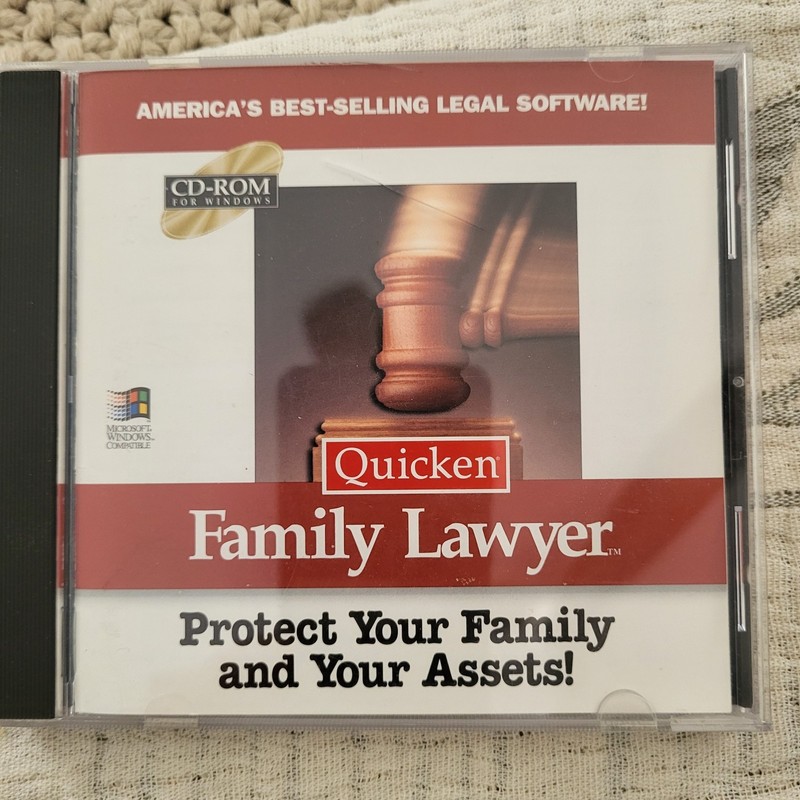 Quicken Family Lawyer Software -CD-ROM – Legal Forms – 2001