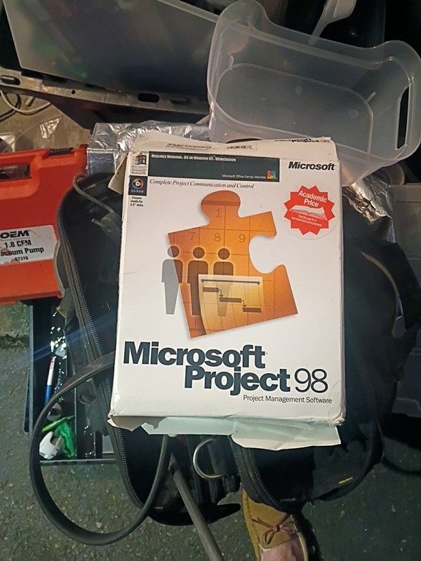 Microsoft Project 98 Full Version For PC Factory Sealed in Retail Box NEW